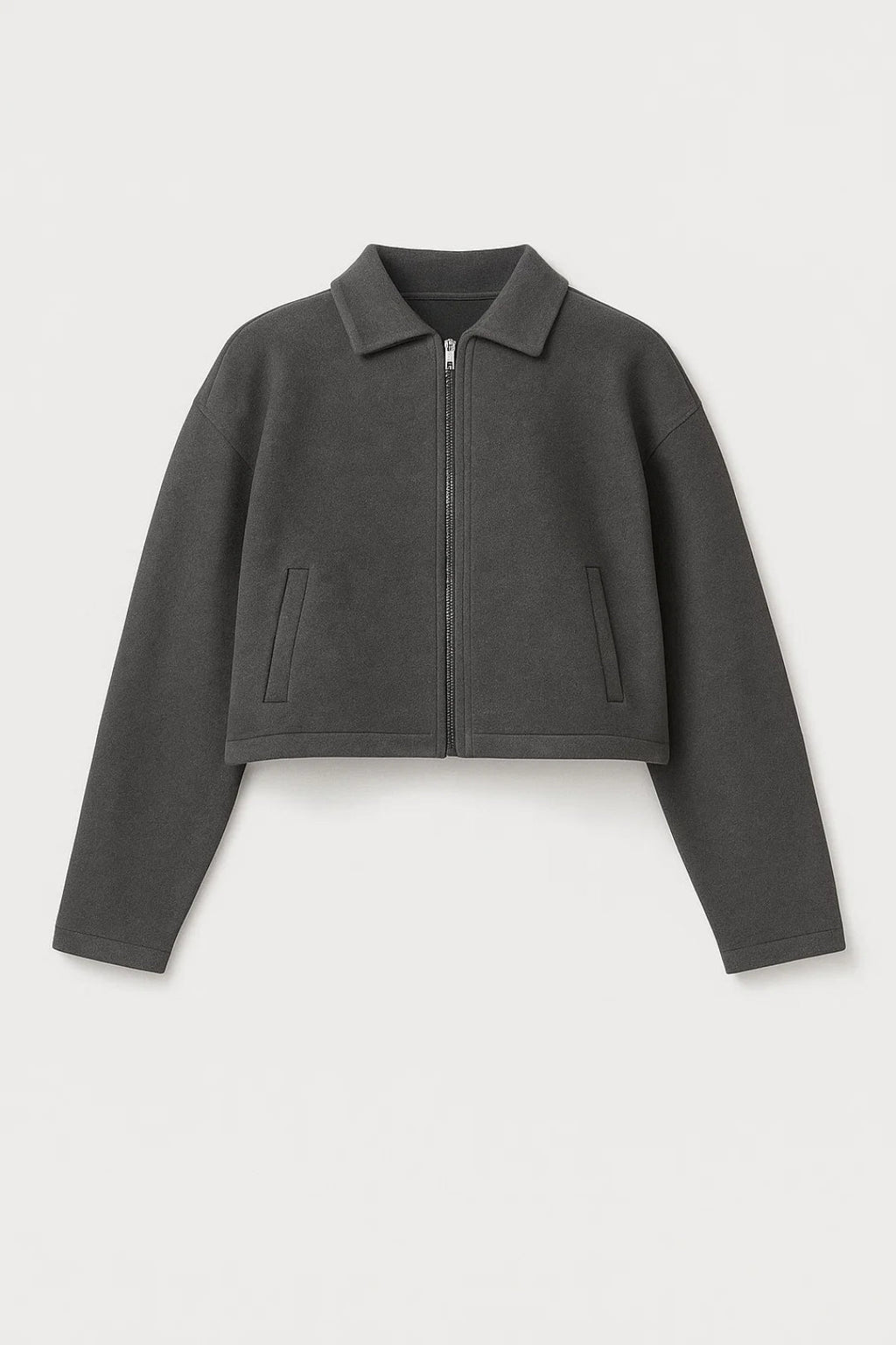 Moderne Kurzjacke | Vielseitig & Elegant in Dunkelgrau