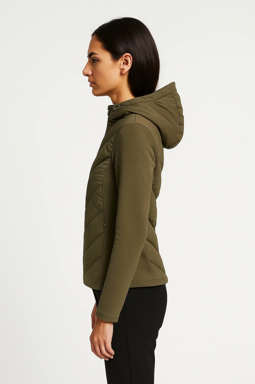 Sportliche Leichtsteppjacke mit Kapuze – Taillierter Schnitt für mühelosen Stil