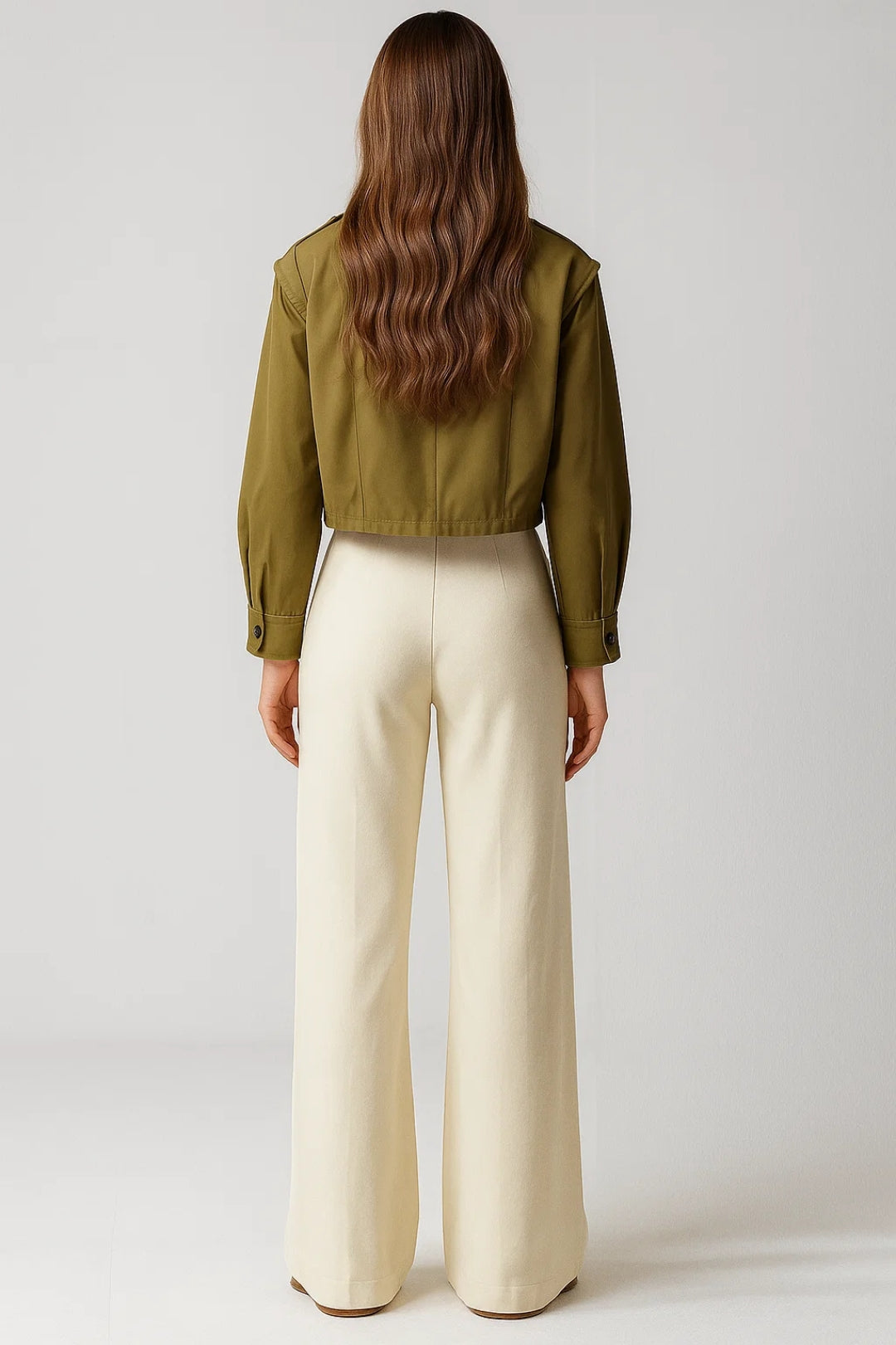 Elegante Kurzjacke mit Knopfleiste – Zeitloser Cropped Fit für jeden Anlass