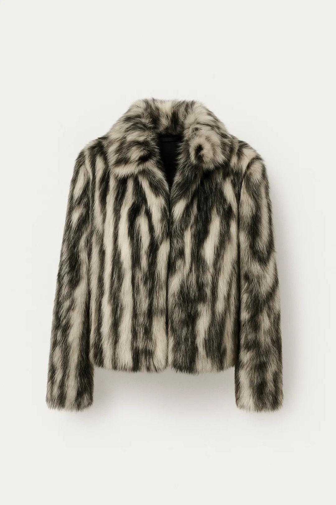 Eleganter Kurzmantel für Damen – Gemütlich mit Kunstfelloptik