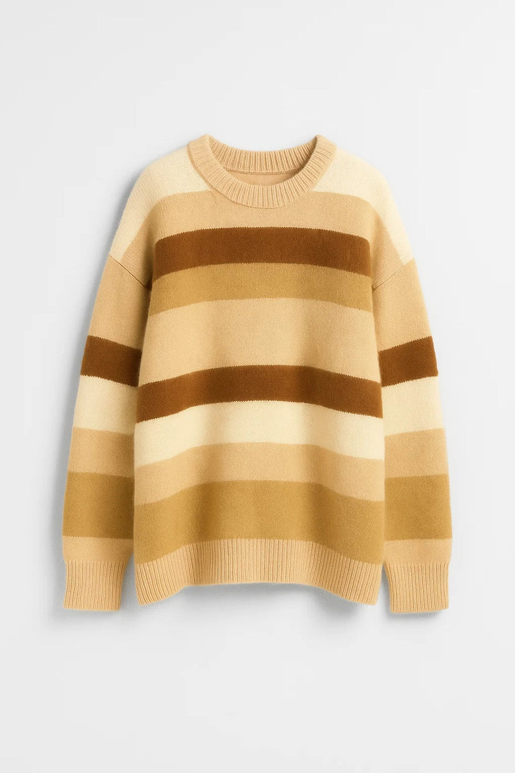 Gemütlicher Pullover | Breite Streifen & Rundhalsausschnitt | Moderner Chic