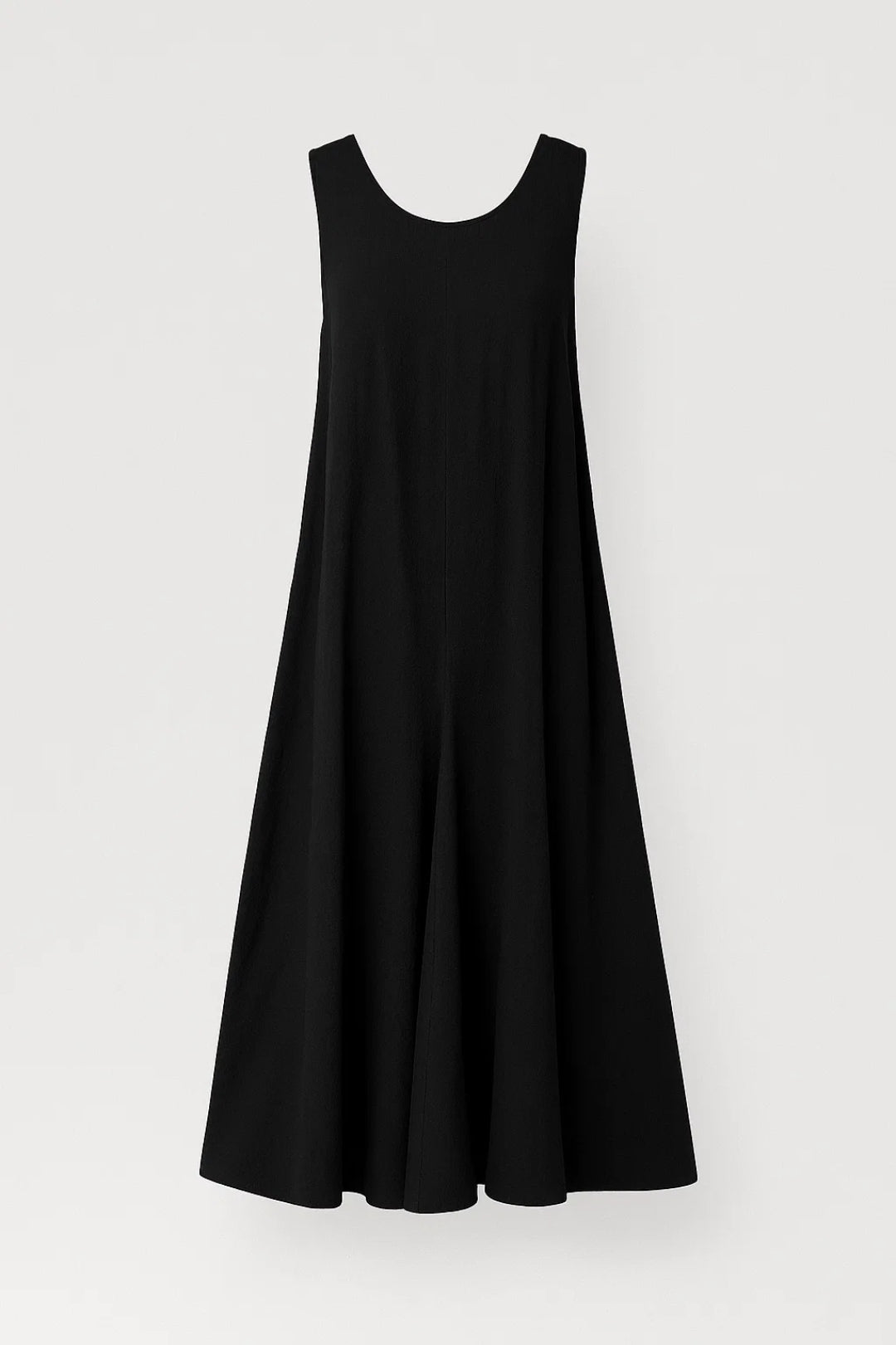 Ärmelloses Midikleid – Gemütlicher Schnitt mit Rundhalsausschnitt für jeden Tag