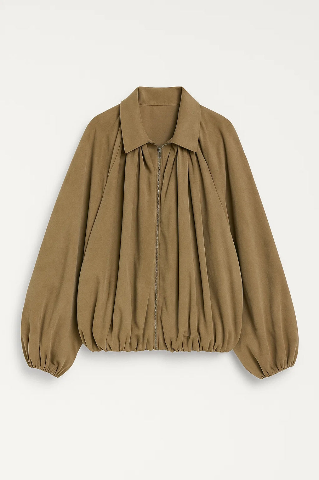 Moderne Kurzjacke | Gemütliche Ballonärmel mit Faltenwurf