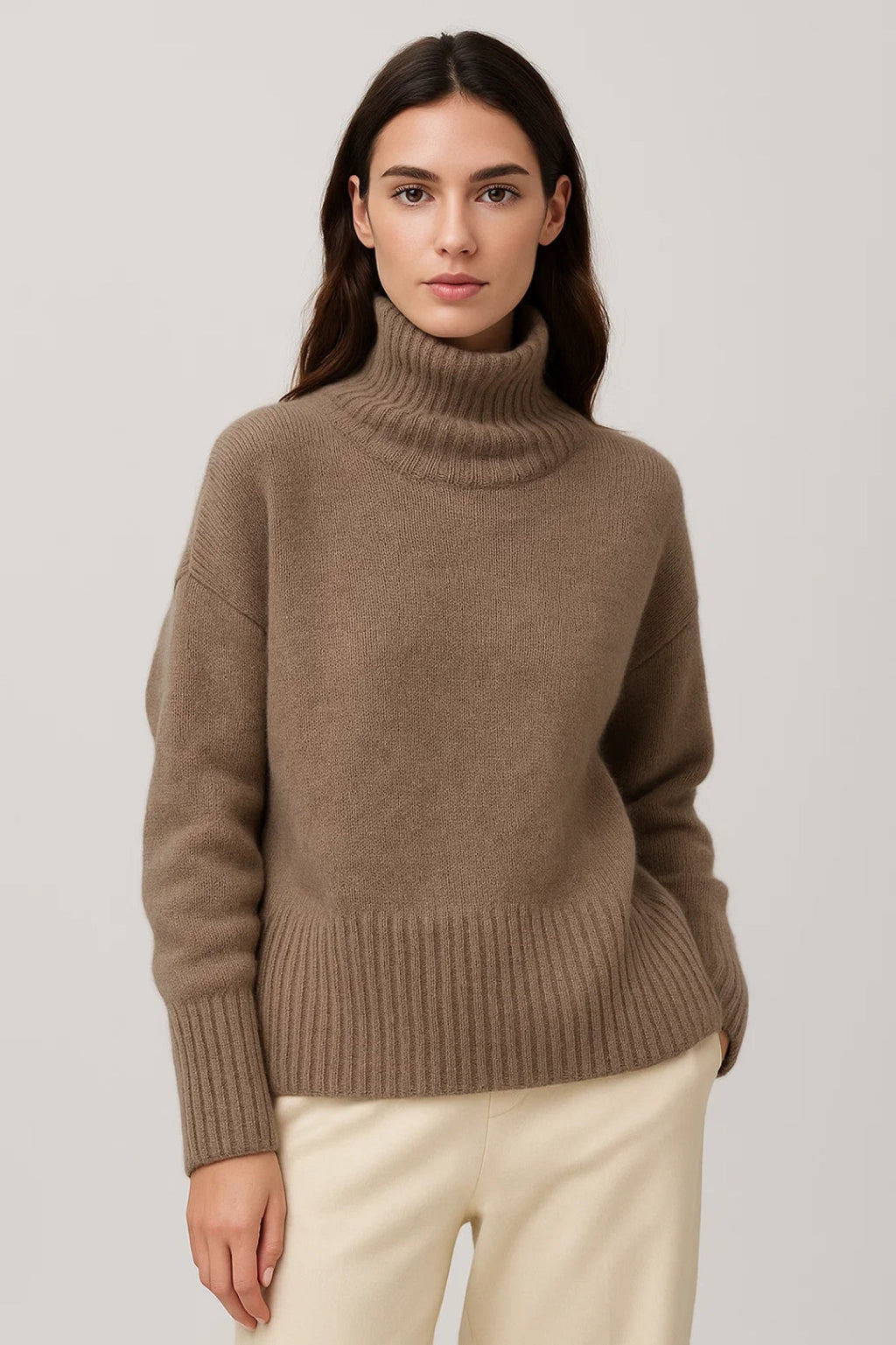 Eleganter Rollkragenpullover – Gemütlicher Schnitt für mühelosen Stil