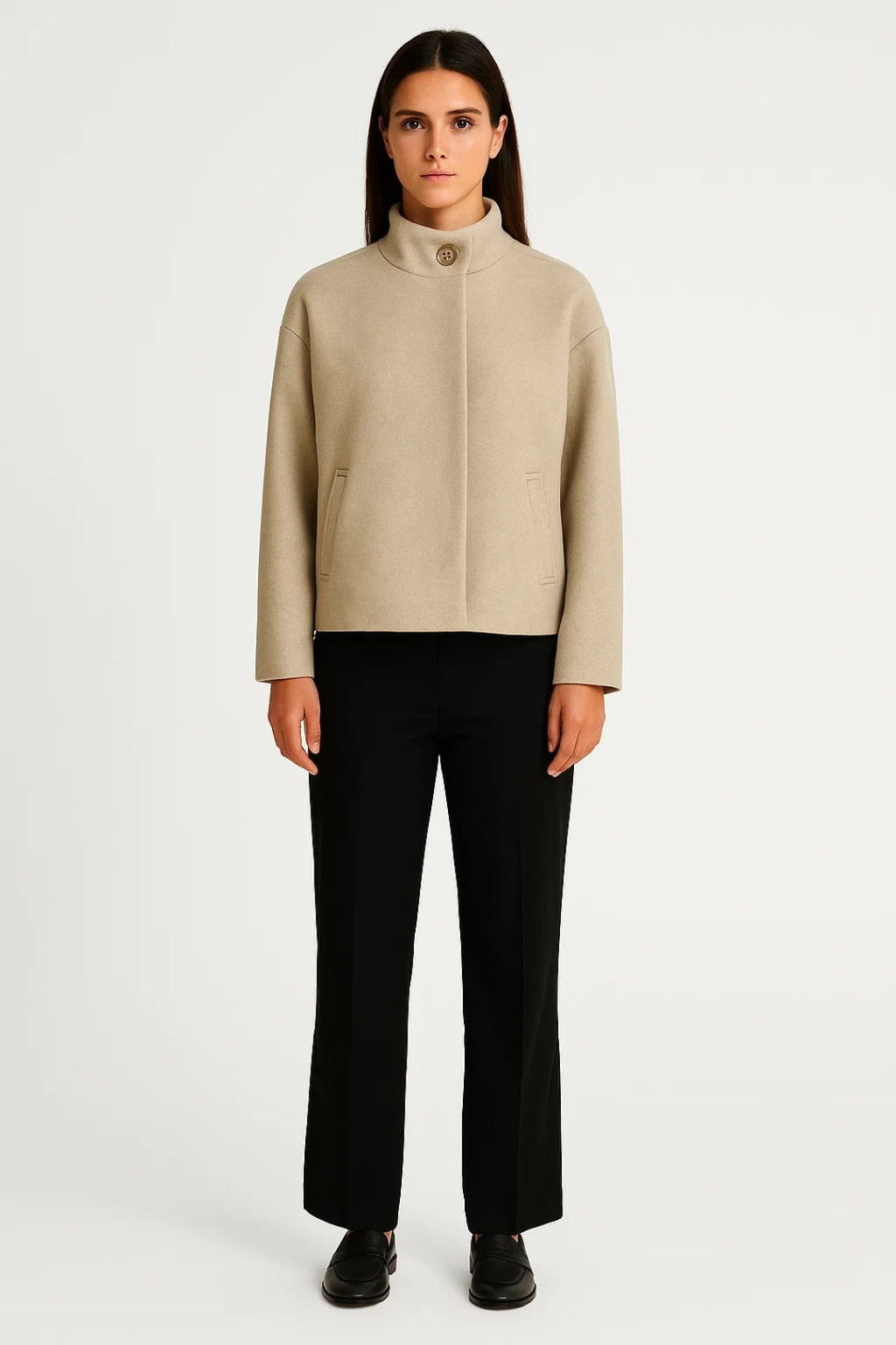 Elegante Damenjacke mit Stehkragen – Zeitloser Stil für jeden Anlass